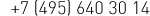 (495) 640-3014